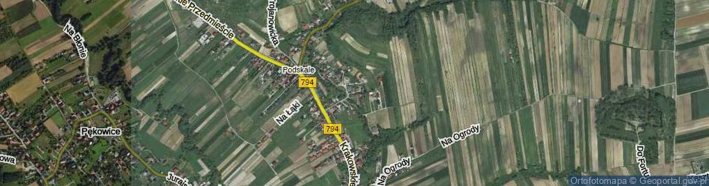 Zdjęcie satelitarne Na Winnice ul.