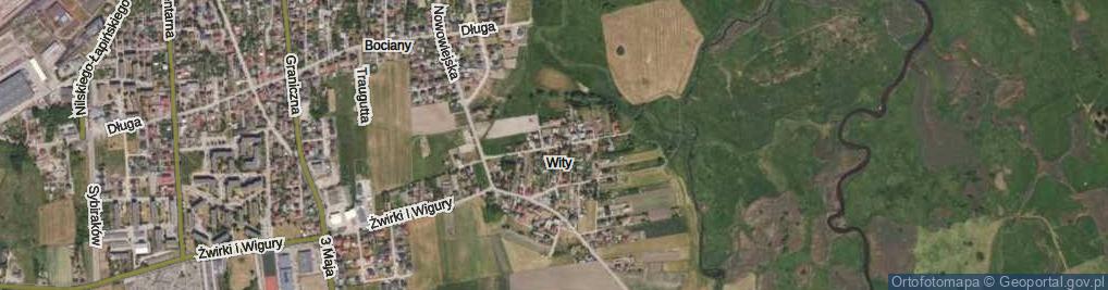 Zdjęcie satelitarne Nadnarwiańska ul.