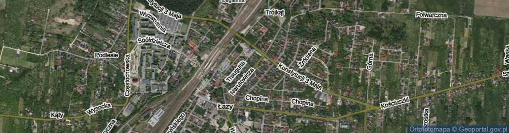 Zdjęcie satelitarne Narutowicza Gabriela ul.