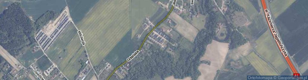 Zdjęcie satelitarne Nad Kłodawą ul.