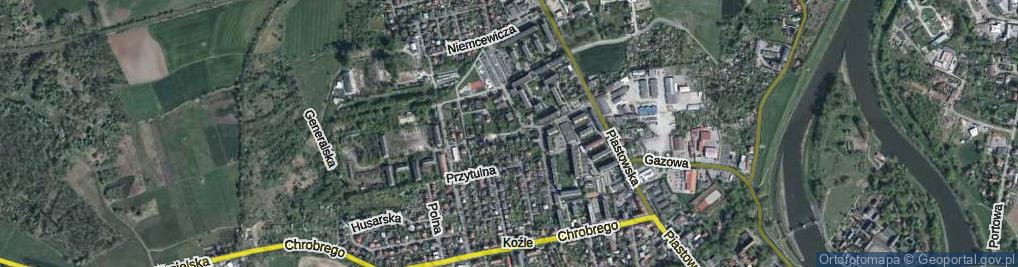 Zdjęcie satelitarne Newtona ul.