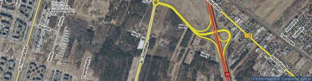 Zdjęcie satelitarne Nery ul.