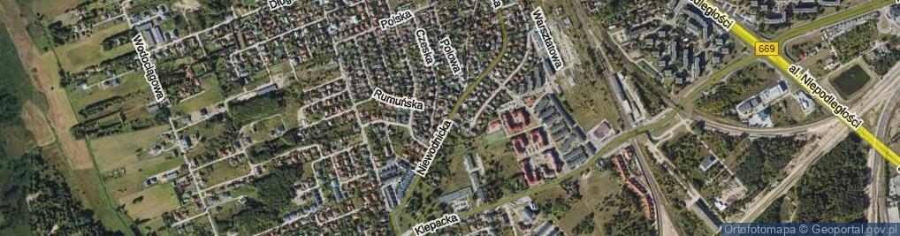 Zdjęcie satelitarne Niewodnicka ul.