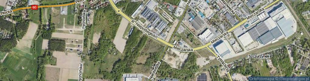 Zdjęcie satelitarne Niepodległości ul.