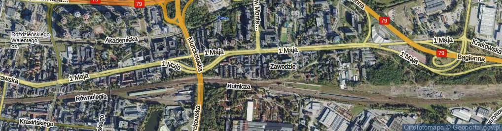 Zdjęcie satelitarne Niedurnego Piotra ul.