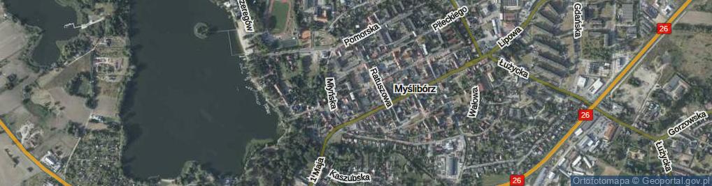 Zdjęcie satelitarne Niedziałkowskiego Mieczysława ul.