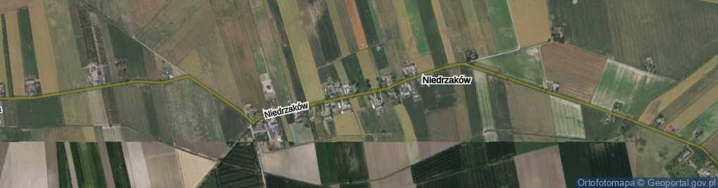Zdjęcie satelitarne Niedrzaków ul.
