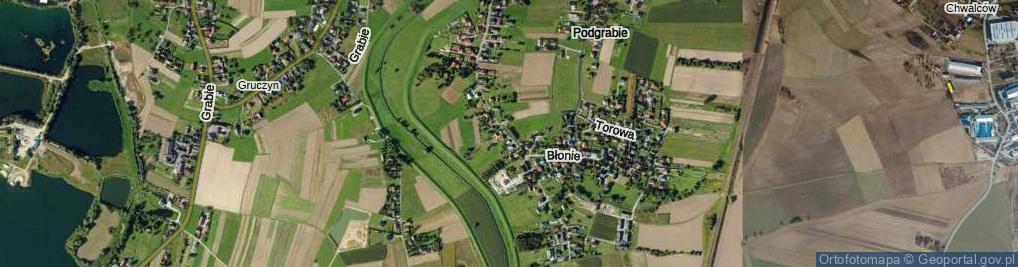 Zdjęcie satelitarne Niepołomicka ul.