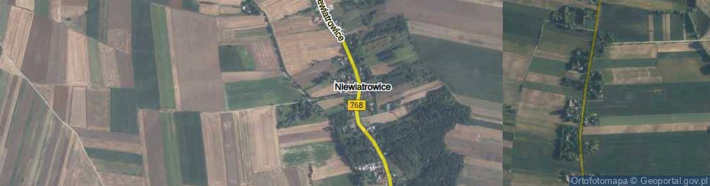 Zdjęcie satelitarne Niewiatrowice ul.
