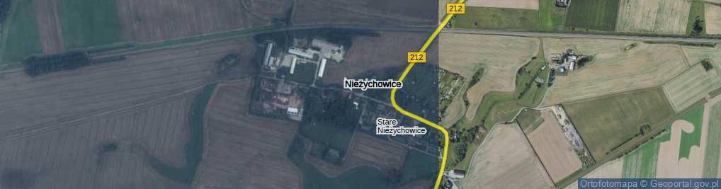 Zdjęcie satelitarne Nieżychowice ul.