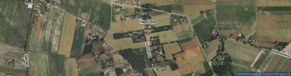 Zdjęcie satelitarne Niszczyce ul.
