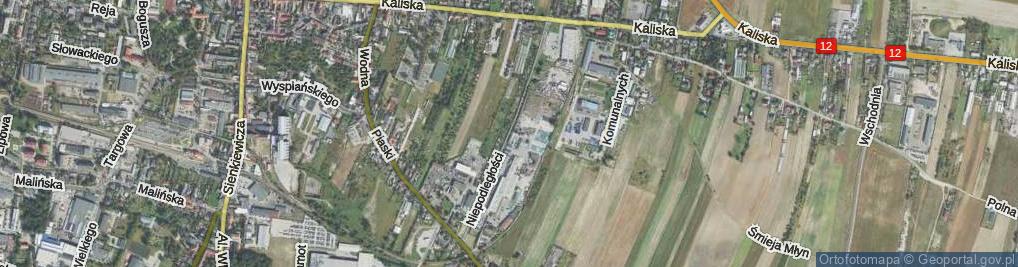 Zdjęcie satelitarne Niepodległości ul.