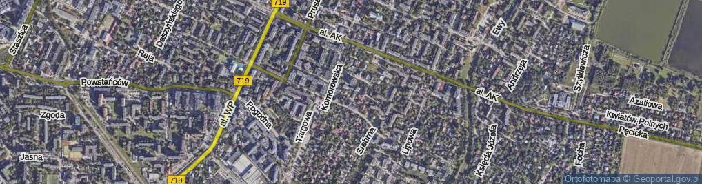 Zdjęcie satelitarne Niklowa ul.