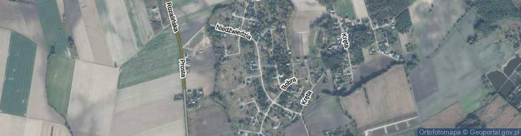 Zdjęcie satelitarne Niedźwiedzia ul.