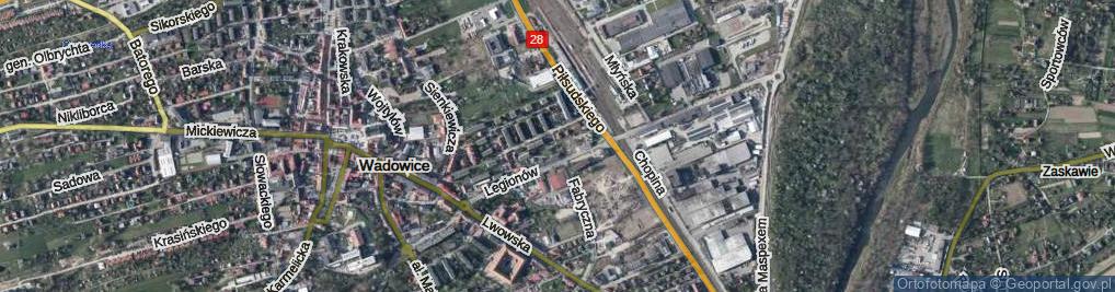 Zdjęcie satelitarne Niecała ul.