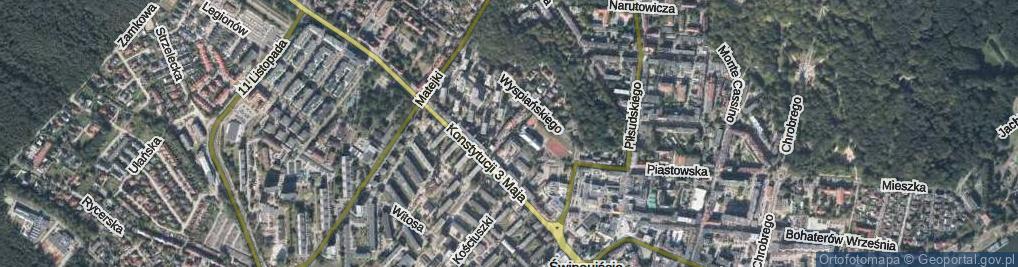 Zdjęcie satelitarne Niedziałkowskiego Mieczysława ul.