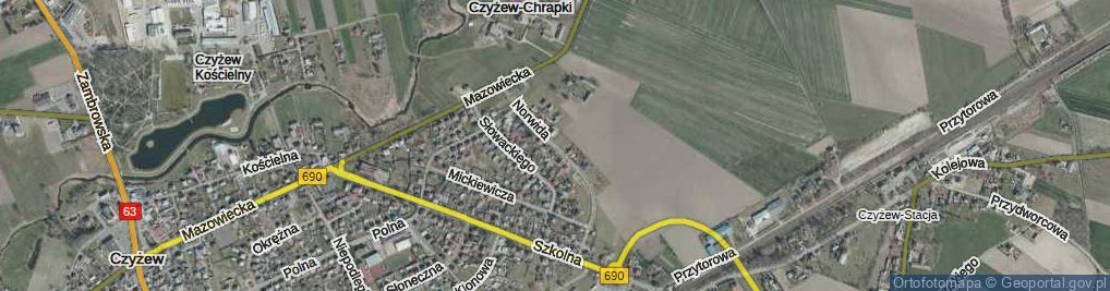 Zdjęcie satelitarne Norwida Cypriana Kamila ul.