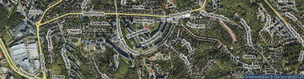 Zdjęcie satelitarne Noskowskiego Zygmunta ul.