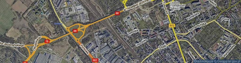 Zdjęcie satelitarne Noakowskiego Stanisława ul.
