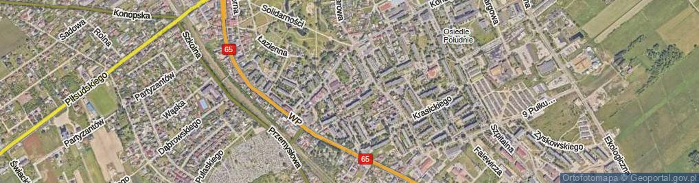 Zdjęcie satelitarne Nowo-Osiedle ul.