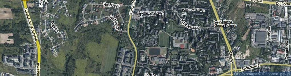 Zdjęcie satelitarne Noskowskiego Zygmunta ul.