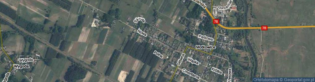 Zdjęcie satelitarne Nowa ul.