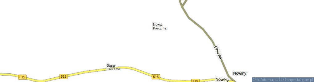 Zdjęcie satelitarne Nowa Karczma ul.