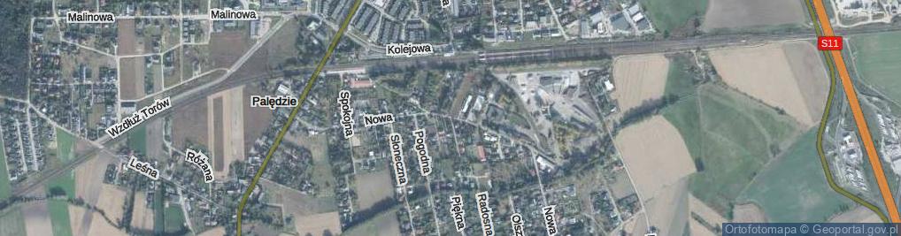 Zdjęcie satelitarne Nowa ul.