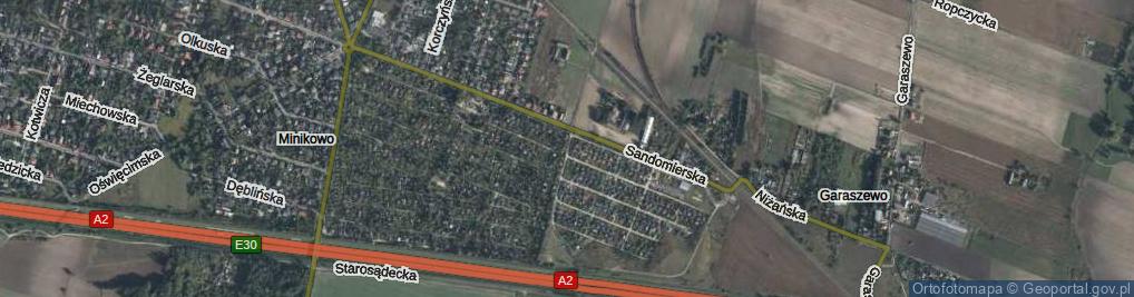 Zdjęcie satelitarne Nowosądecka ul.