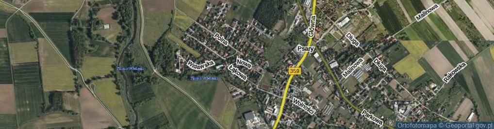 Zdjęcie satelitarne Nowa ul.