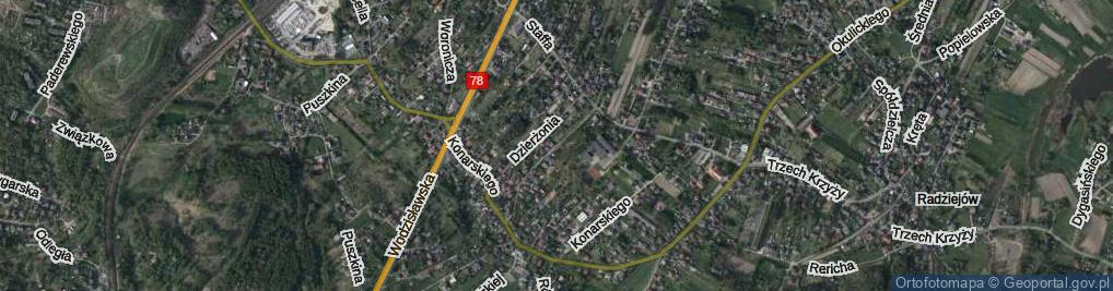 Zdjęcie satelitarne Nowowiejskiego Feliksa ul.