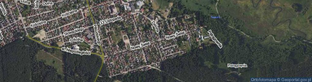 Zdjęcie satelitarne Nowy Świat ul.