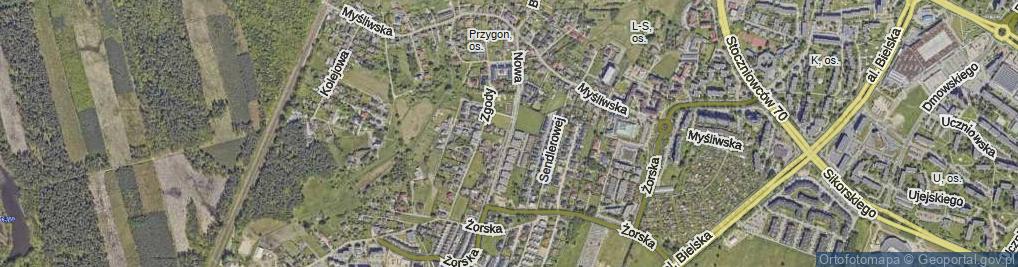 Zdjęcie satelitarne Nowa ul.