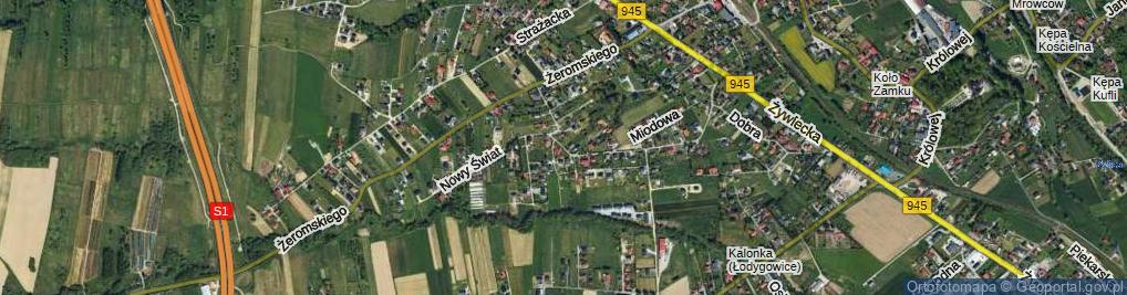 Zdjęcie satelitarne Nowy Świat ul.