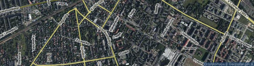 Zdjęcie satelitarne Nurzyńska ul.