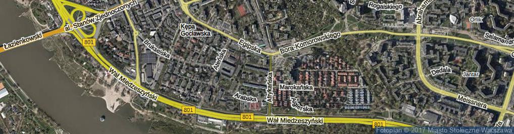 Zdjęcie satelitarne Nubijska ul.