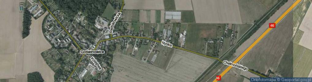 Zdjęcie satelitarne Nyska ul.