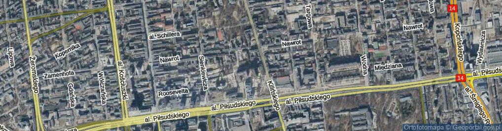 Zdjęcie satelitarne o. Stefana Miecznikowskiego ul.