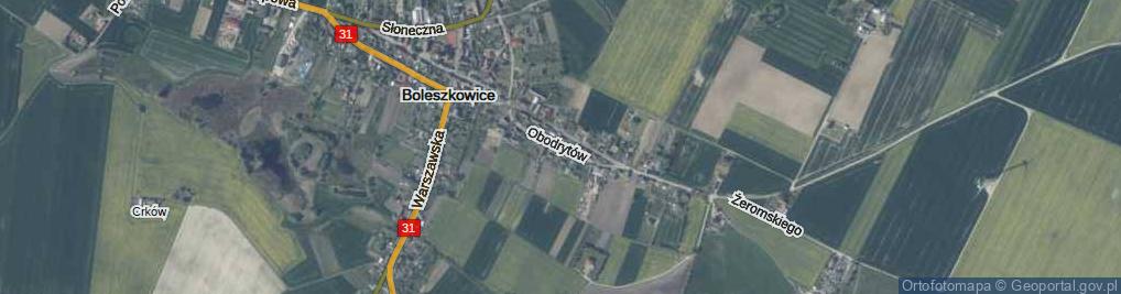 Zdjęcie satelitarne Obodrytów ul.