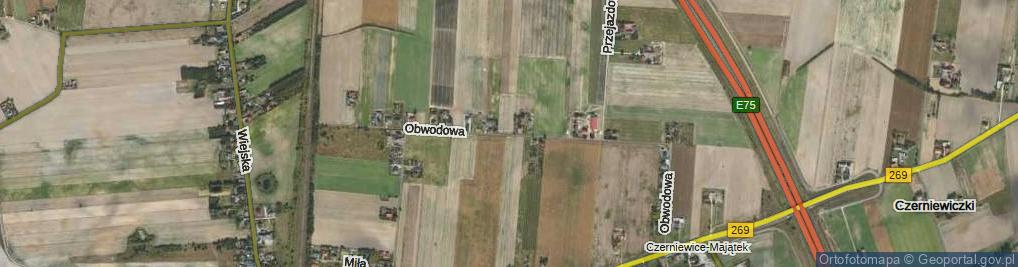 Zdjęcie satelitarne Obwodowa ul.