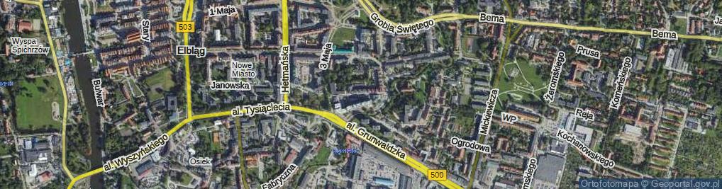 Zdjęcie satelitarne Oboźna ul.