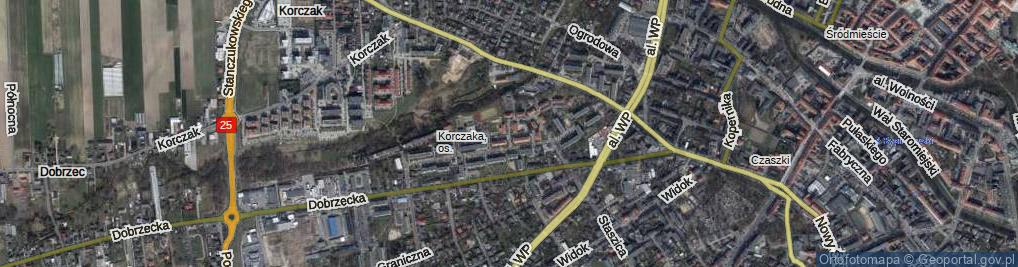 Zdjęcie satelitarne Obywatelska ul.