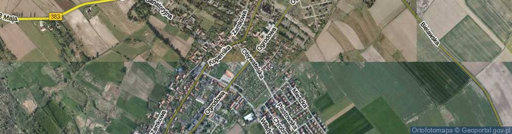 Zdjęcie satelitarne Obywatelska ul.