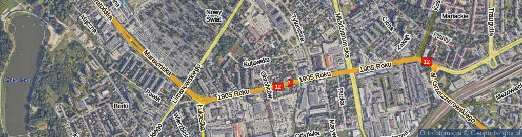 Zdjęcie satelitarne Obrońców ul.