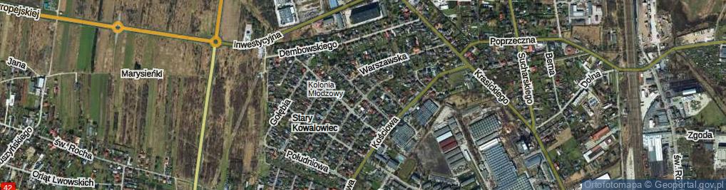 Zdjęcie satelitarne Obrońców Westerplatte ul.