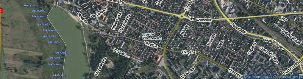 Zdjęcie satelitarne Obrońców Helu ul.