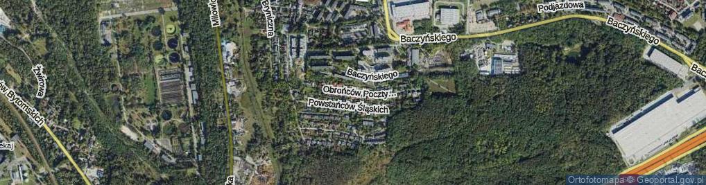 Zdjęcie satelitarne Obrońców Poczty Gdańskiej ul.