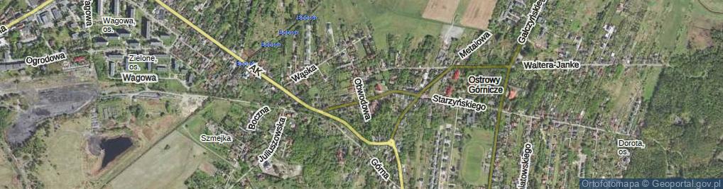 Zdjęcie satelitarne Obwodowa ul.