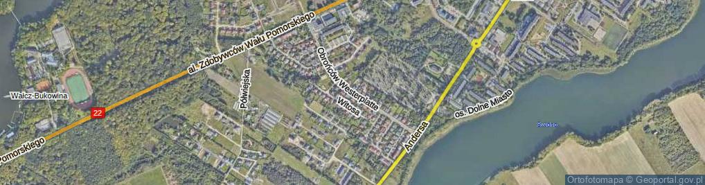 Zdjęcie satelitarne Obrońców Westerplatte ul.