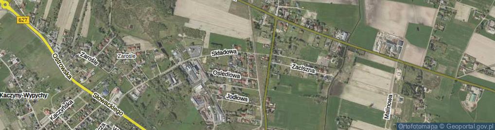 Zdjęcie satelitarne Objazdowa ul.